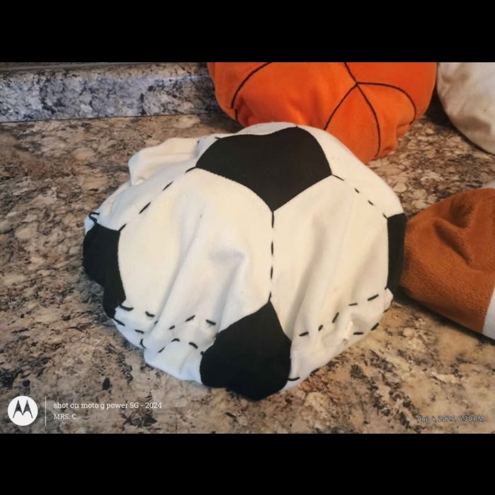 Sports Ball Pillows Throw Pillows Boys Man Cave Sports Room Basement - Picture 3 of 5